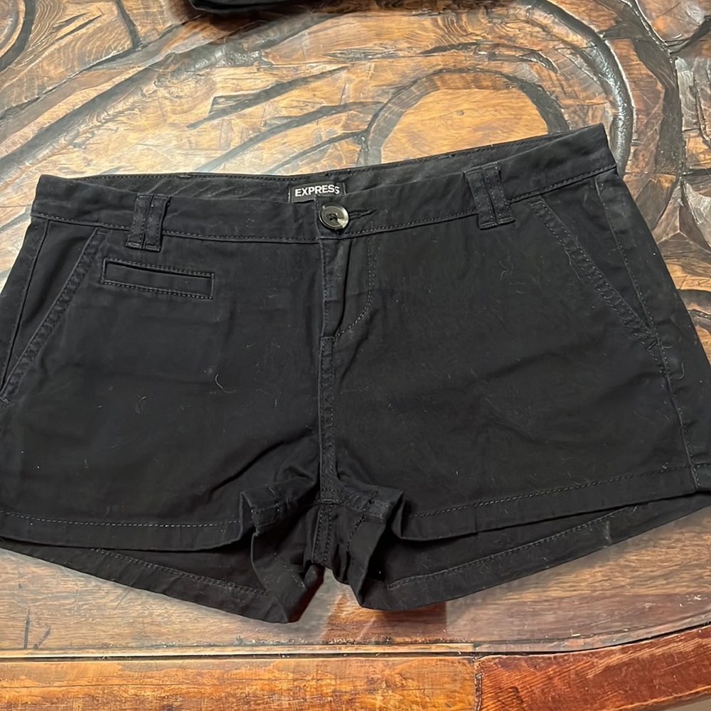 Express black shorts size 2 low rise